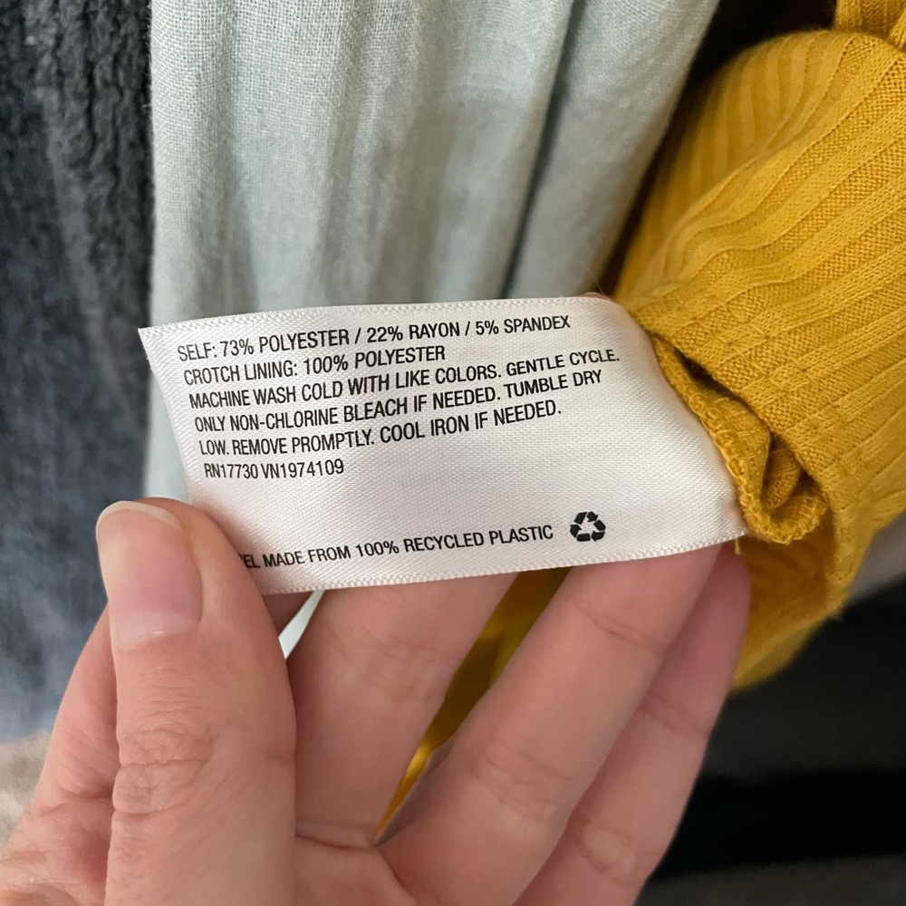 ❗️SOLD❗️ NWT Golden Yellow Ribbed Halter Bodysuit - Picture 11 of 11